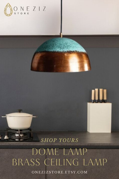 Enhance your kitchen island with our Dome Lamp from Onezizstore. Featuring a stylish brass oxide ceiling lamp design, this piece offers both elegance and functionality. Perfect as a dome lampshade or ceiling light, it adds a touch of Moroccan charm to any space. Discover the perfect blend of traditional and modern with our exquisite lighting solutions. Shop now at Onezizstore.
  #DomeLamp #BrassOxideCeilingLamp #KitchenIsland #DomeLampshade #CeilingLight Copper Hanging Lights, Hanging Lampshade, Green Pendant Light, Dome Lamp, Kitchen Island Dining, Brass Ceiling Light, Lamp Hanging, Hanging Lamp Shade, Island Dining