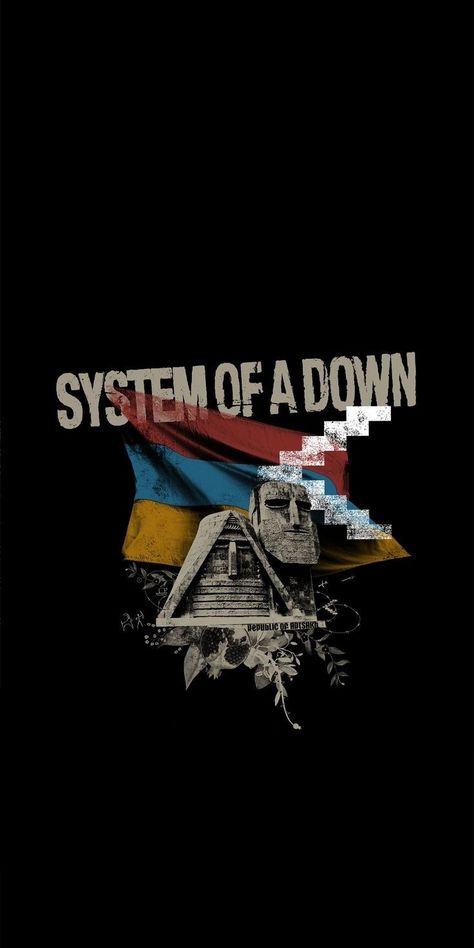 SYSTEM OF A DOWN Cher Wallpapers, Typography Shirt Design, Pink Floyd Art, Iphone Wallpaper Music, Rock Band Logos, Emoji Wallpaper Iphone, Rock Band Posters, Punk Poster, Wall Paper Phone