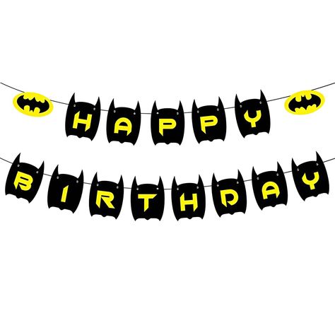 PRICES MAY VARY. 1. Packing List： include 1 pcs of Happy Birthday Banner 2. Size：As shown in the picture 3. Perfect Party Decoration:Hang it on the table, wall, door or aisle to create a warm atmosphere for family and friends and let them have an unforgettable birthday party. 4. High quality：We use harmless and environment-friendly high-quality thick paper cards, which can be used for a long time and can well meet your party needs 5. We Promise: if you have any questions, please feel free to con Batman Birthday Banner, Batman Banner, Batman Birthday Party Ideas, Birthday Party 4, Batman Party Decorations, Batman Birthday Party, Batman Party, Batman Birthday, Table Wall