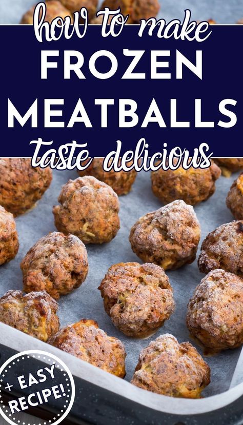 Think frozen meatballs can't taste delicious? Think again! Our quick hacks will show you how to add zest, depth, and homemade goodness to any bag of frozen meatballs. Perfect for those nights when you need a tasty meal without the hassle. From savory sauces to seasoning secrets, get ready to elevate your meatball game to mouthwatering heights! Baked Frozen Meatballs Oven Easy, Cajun Meatballs, Best Frozen Meatballs, Oven Meatballs, Frozen Meatball Recipes, Indian Beef Recipes, Meatball Sauce, Best Crockpot Recipes, Pork Meatballs