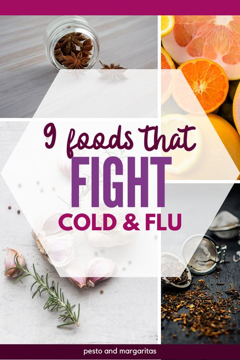 The best thing to fight cold and flu is whatever the doctor recommends but there are some foods that can help with the battle as well.  Check out nine common foods that help to boost your immune system and fight against the common cold as well as help to ease the symptoms of a flu bout Best Foods For Colds, Eat When Sick, Immune Boosting Foods, Tea Drinks, Best Fat Burning Foods, Cold Symptoms, Power Foods, Boost Your Immune System, Turmeric Benefits