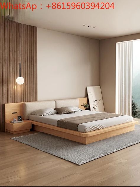 1324.0US $ |Japanese style log tatami low floor high box storage silent wind simple solid bed double 1.8m| |   - AliExpress Tatami Bedroom Design, Japanese Floor Bed, Low Floor Bed, Japanese Style Bed, Japanese Style Bedroom, Tatami Bed, Japanese Bed, Double Bed Designs, Solid Bed