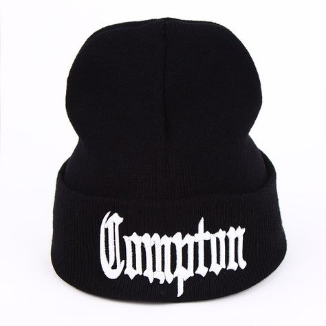 New West Beach Gangsta N.W.A Compton Beanies Winter Hats Women Men Skullies Caps | Clothing, Shoes & Accessories, Men's Accessories, Hats | eBay! Nwa Compton, Diy Beanie, Beanie Ideas, Rap Fashion, 90s Rap, Ski Cap, Hip Hop Hat, Watch Cap, Estilo Hip Hop