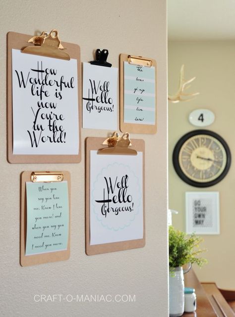 Clipboard Wall Art, Clipboard Wall, Office Vibes, Decor Studio, Hemma Diy, Boho Deco, Command Center, Cubicle, Boho Vintage