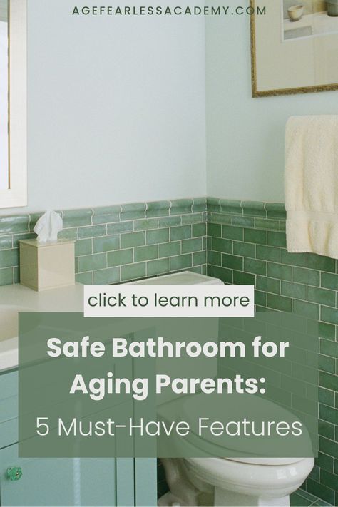 Aging parents deserve a home that meets their unique needs and prioritizes their well-being. Discover the top 5 must-have features for creating a safe senior-friendly bathroom. Learn the essential elements to ensure their safety and independence, from showers to grab bars to non-slip flooring. Simple yet effective bathroom renovations help prevent falls and accidents, providing you and your loved ones with peace of mind. Find out how to achieve it by clicking the pin! #seniorfriendlybathroom Elder Friendly Bathroom, Bathroom Ideas For Elderly People, Beautiful Ada Bathrooms, Bathroom For Older People, Senior Citizen Bathroom Ideas, Senior Friendly Bathroom Ideas, Bathroom Remodel For Seniors, Bathrooms For Seniors, Elderly Bathroom Ideas