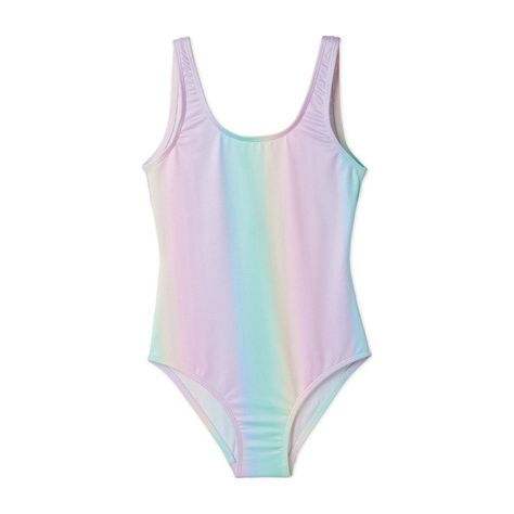 Unicorns Rainbows and Cotton Candy all wrapped up to go in this one dreamy bathing suit. Rainbow Kawaii, Rainbow Swimsuit, Tank Swimsuit, Designer Beach Wear, Girl Rainbow, Luxury Swimwear, Swimwear Cover, Pastel Rainbow, Easy Wear