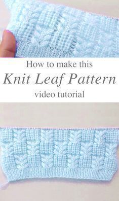 Knit Leaf Pattern, Knitting Terms, Knitting Stitches Tutorial, Easy Knitting Patterns, Blanket Knitting Patterns, Knit Stitch Patterns, Knit Stitch, Knitting Tutorial, Knitting Techniques