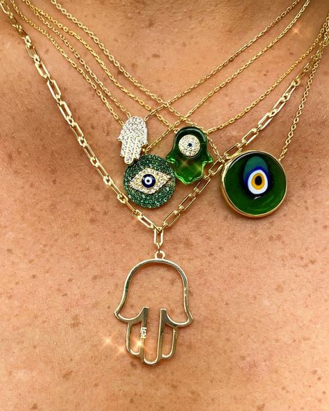 Necklace Combo, Evil Eyes, Evil Eye Earrings, Dope Jewelry, Jewelry Fashion Trends, Jewelry Lookbook, Eye Earrings, Evil Eye Pendant, Evil Eye Charm