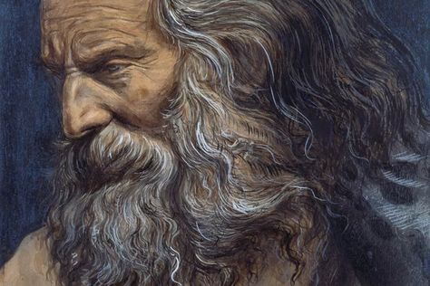 Methuselah Was the Oldest Man in the Bible Jungian Archetypes, Chalk On Paper, Oldest Bible, Spiritual People, Bible Study Tools, Eternal Life, Birthday Images, Tempera, Picture Library