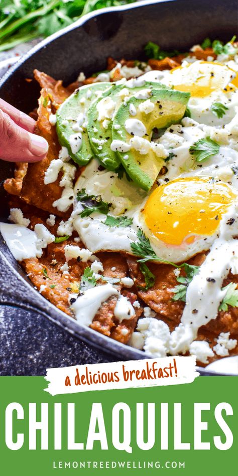 Latin American Breakfast Recipes, Chiliquillas Recipe Breakfast Easy, Chilliquelles Breakfast Recipe, Authentic Mexican Breakfast Ideas, Chiliquillas Recipe Breakfast, Hispanic Breakfast Ideas, Breakfast Ideas Mexican, Chilaquiles Recipe Mexican, Mexican Breakfast Ideas