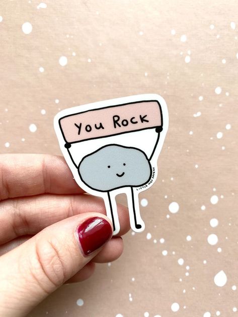 365 Jar, Rock Vinyl, Stickers Cool, Sticker Design Inspiration, Ronaldo Cristiano, Emoji Drawing, Sticker Cute, Cut Stickers, You Rock