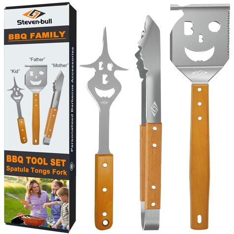 STEVEN-BULL S BBQ Tools Grill Set, Extra Long BBQ Accessories,Grill Accessories for Outdoor Grill,Best BBQ Grilling Gifts for Men Unique : Amazon.ca: Patio, Lawn & Garden Grill Kit, Barbecue Camping, Bbq Kit, Bbq Tool Set, Bbq Skewers, Camping Kitchen, Bbq Set, Bbq Gifts, Stainless Steel Bbq