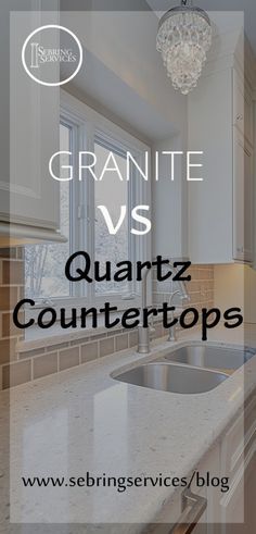 Granite vs Quartz Countertops Sebring Services Quartz Vs Granite Countertops, Quartz Vs Granite, Trendy Kitchen Backsplash, Galley Kitchen Remodel, Remodel On A Budget, Kitchen Remodel Before And After, Kitchen On A Budget, Painting Kitchen Cabinets, Kitchen Remodel Small