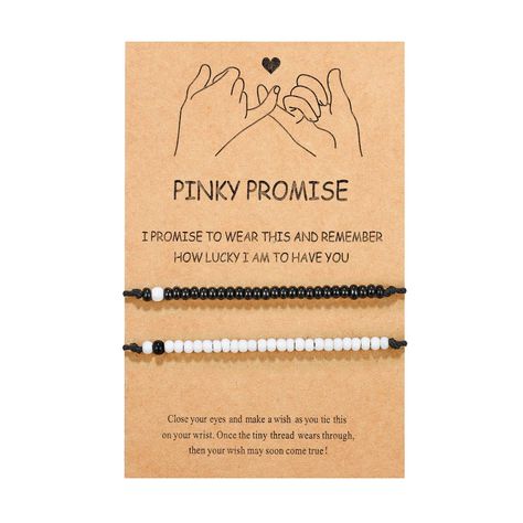 UNGENT THEM Pinky Promise Bracelet for Couples Soulmate Best Friends Matching Distance Relationship Jewelry Gifts for Women M Pinky Promise Bracelet, Relationship Jewelry, Bracelet For Couples, Relationship Bracelets, Promise Bracelet, Matching Couple Bracelets, Bracelets For Boyfriend, Distance Relationship Gifts, Cute Couple Gifts