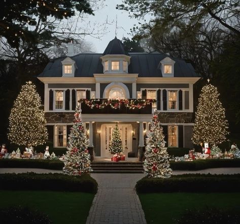 Christmas Homes, Christmas House Lights, Christmas Dreaming, Dream Life House, Hus Inspiration, Dream House Interior, Christmas Scenes, Dream House Exterior, House Goals