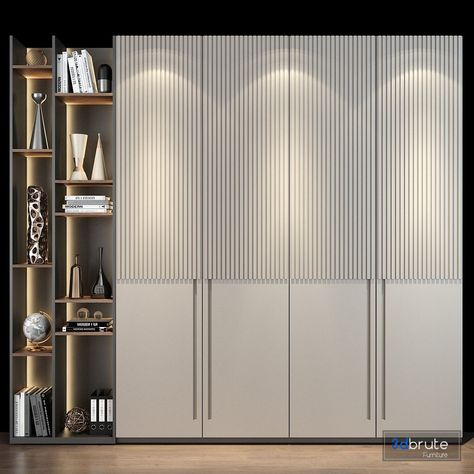 Wardrobe 143 3d model Buy Download 3dbrute Luxury Wardrobe Design, Wardrobe Shutter Design, Radna Soba, Wardrobe Display, Modern Wardrobe Design, Wardrobe Laminate Design, Wardrobe Design Modern, Bedroom Wardrobe Design, Wardrobe Interior