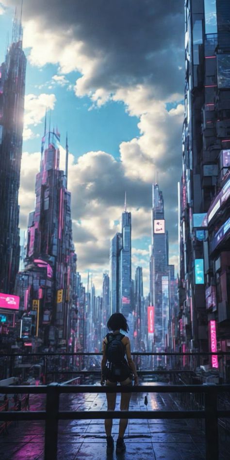 High Tech Aesthetic, High Tech City, Cyberpunk Cities, Cyberpunk Tech, Cyberpunk World, Tech City, Race Against Time, Anime City, Space Artwork