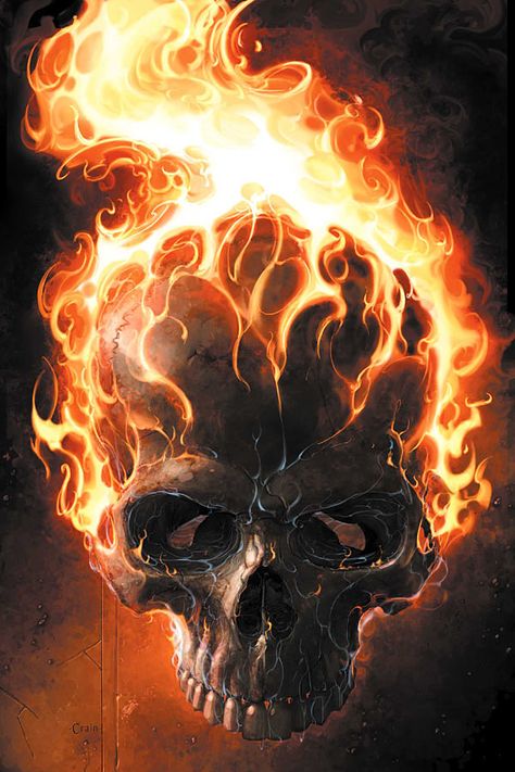 GHOST RIDER #2 | By: Clayton Crain Ghost Rider 2, Dekorasi Halloween, Spirit Of Vengeance, Desenho Tattoo, Skull Wallpaper, Airbrush Art, Foto Art, A Skull, Ghost Rider