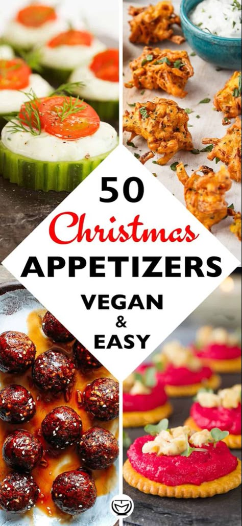 Inexpensive Party Food, Easy Vegan Appetizers, Appetizers Vegan, Holiday Apps, Vegan Appetizers Recipes, Vegan Appetizer, Elf Crafts, Vegetarian Christmas, Christmas Meals