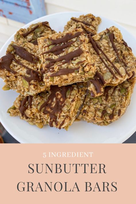 A homemade snack made from simple, healthy ingredients and packed with vitamins and nutrients. These sunbutter granola bars are sweet and salty with the best texture. They're a no bake recipe that can be made in 10 minutes and kept in the freezer for up to 3 months! This is a recipe you're going to want to save. Recipes With Sunbutter, Sun Butter Granola Bars, Sunflower Seed Bars, Sunbelt Granola Bars Recipe, Sunbutter Granola Bars, Homemade Granola Bars Protein, Sunbelt Granola Bars, Protein Granola Bars, Salty Sweet Snacks