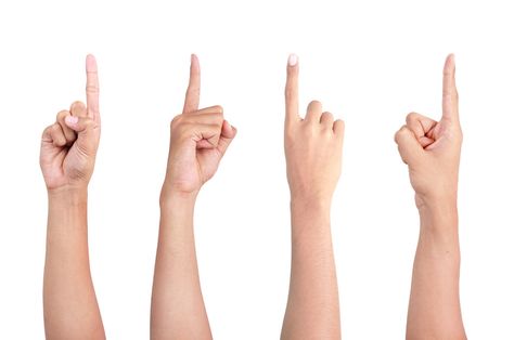 Stock: Fingers Pointing (source: iStockPhoto) Hands Pointing Reference, Finger Pointing Reference, Hand Drawing References, Real People Poses, How To Draw Fingers, Pointing Finger, Pointing Fingers, Finger Pointing, Drawing Photo