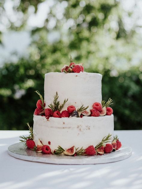 Rustic Wedding Cake Ideas, Rehearsal Dinner Cake, Rustic Cakes, Berry Wedding Cake, Wedding Cake Theme, Botanical Wedding Theme, Rustic Wedding Cakes, Two Tiered Cake, Cake With Berries