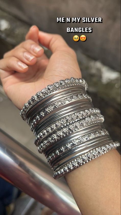 #bangles #oxidized #navratri #fashion #1 #aesthetic Bangles Aesthetic, Oxidized Bangles, Trendy Silver Jewelry, Fancy Jewellery Designs, 1 Aesthetic, Indian Aesthetic, Fancy Jewellery, Jewellery Designs, Silver Jewelry