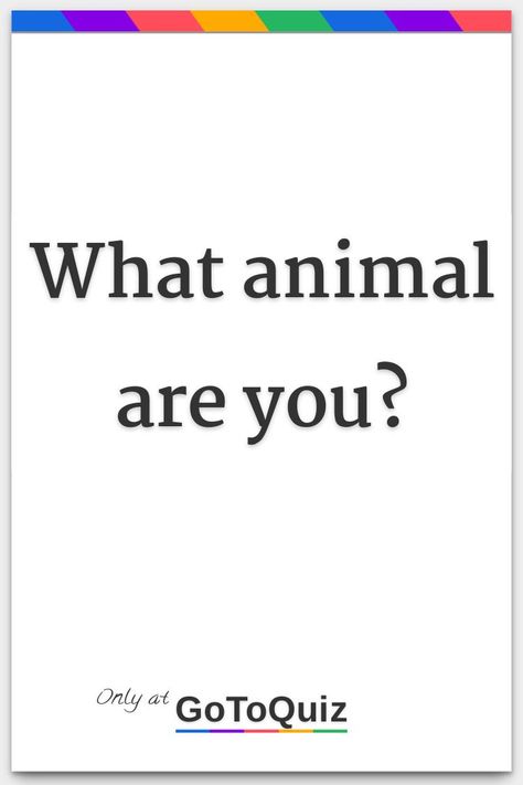 "What animal are you?" My result: Dog What Animal Am I Pinterest, Which Animal Are You, I Know What You Are Dog, What Animal Am I, Animal Characteristics, Anima And Animus, What Animal Are You, Facts About Animals, Dangerous Animals