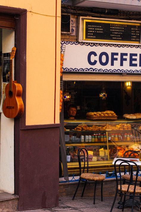 Coffee shop in Granada, Spain Spain Bookstore, Spain Grocery Store, Best Restaurants In Granada Spain, Granada Restaurants, Spain Granada, Granada Spain, The European Union, Granada, Coffee Shop