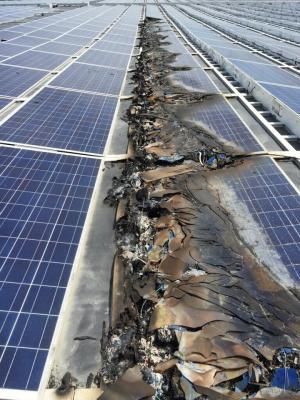 A row of solar panels caught fire on a roof in Littleton last month. Fire officials say combating solar-panel fires poses an extra risk of electrocution to Cheap Solar Panels, Solar Power Energy, Cheap Solar, Solar Roof Tiles, Off Grid System, Solar Power Panels, Monocrystalline Solar Panels, Solar Energy Panels, Solar Panels For Home