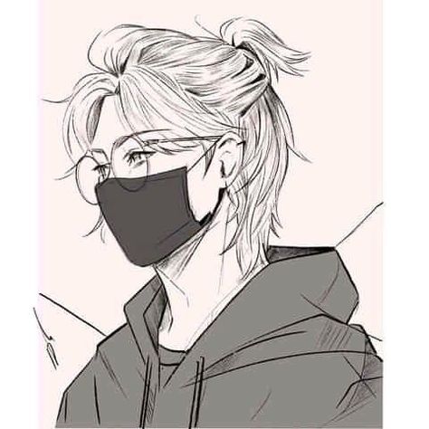 Long Hair With Glasses, Sketch Of Anime, Hair With Glasses, Sketch Artist, Draw Sketch, My Drawings, Beautiful Long Hair, Artist Artwork, Art Drawing