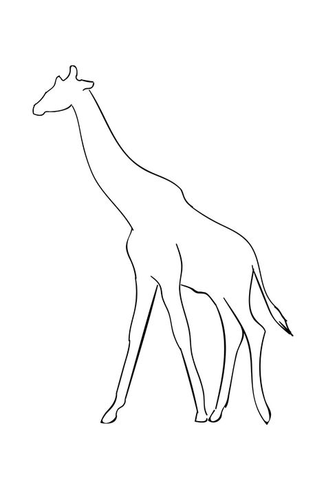 Giraffe Line Art, Giraffe Line Drawing, Lineart Digital Art, Jungle Animals Drawing, Constellation Images, Giraffe Drawing Easy, Giraffe Drawings, Giraffe Outline, Lineart Digital