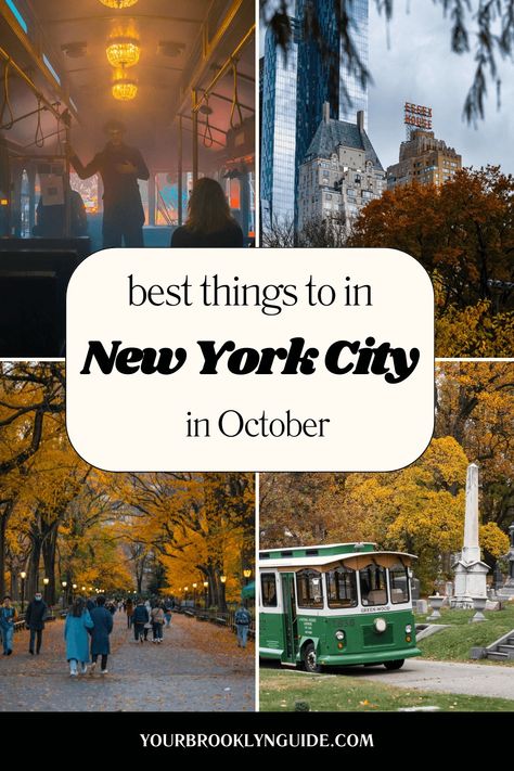 October in NYC: Can't-Miss Events, Festivals, and Fall Fun - Your Brooklyn Guide Nyc October Things To Do, Nyc In October, New York In October, New York Activities, Brooklyn Guide, Nyc Sightseeing, Nyc October, October Events, York Things To Do