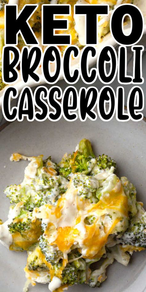 Keto Cheesy Broccoli Casserole, Low Carb Cheesy Broccoli, Broccoli Recipes Keto Low Carb, The Broccoli Thing, Keto Broccoli Side Dish Recipes, Side Dish With Broccoli, Keto Broccoli Casserole Easy, Low Carb Broccoli Cheese Casserole, Broccoli And Cream Cheese Recipes