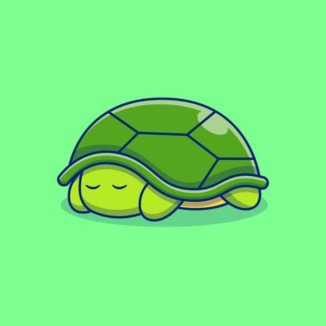 Turtle Pfp Cute, Turtle Vector Illustration, Animated Cute Animals, Turtle Illustration Cute, Turtle Drawing Cute, Cute Turtle Art, Turtle Pfp, Aesthetic Turtle, Turtle Icon