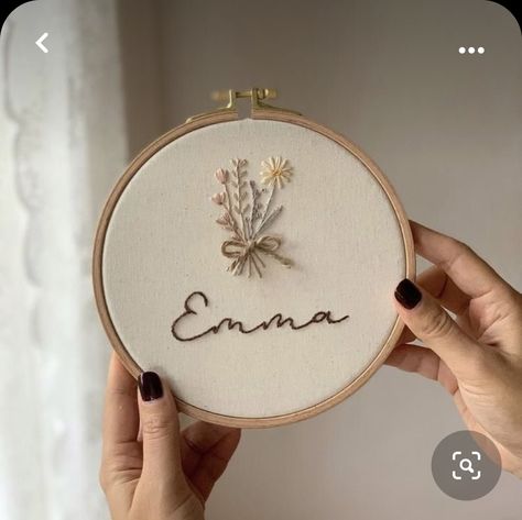 Embroidery Ring, Punch Needling, Gift Embroidery, Nursery Boho, Embroidery Frame, Embroidery Pillow, Pillow Baby, Name Embroidery, Handmade Embroidery Designs