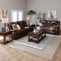 Brown Leather Living Room Furniture, Brown Leather Living Room, Remote Storage, Brown Sofa Living Room, Cheap Living Room Sets, Affordable Living Room Furniture, Leather Couches Living Room, Brown Couch Living Room, Brown Living Room Decor