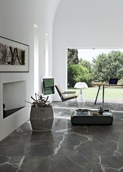 Porcelain stoneware flooring with marble effect STONES & MORE 2.0 by Casa dolce casa Luxury Marble Flooring, Cleaning Marble Floors, Living Room Marble, Marble Flooring Design, Tile Floor Living Room, Living Room Tiles, Floor Tile Design, Marble Tile Floor, Luxury Living Room Design