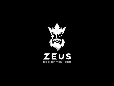 Zeus Logo Design, Zeus God Of Thunder, Zeus Logo, Zeus Design, Greek God Sculptures, Logo Inspiration Vintage, Zeus God, Animated Text, Joker Images