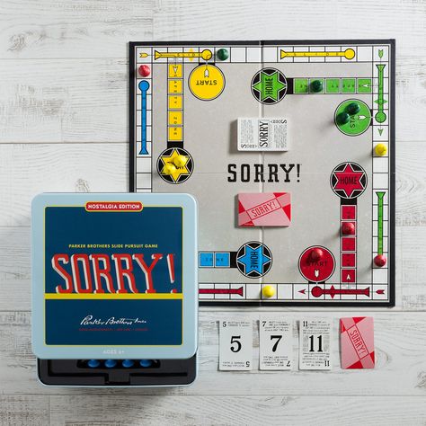 WS Game Company - Collect the Classics - Touch of Modern Sorry Game, Sorry Board Game, Mystery Date, Game House, Vintage Bookshelf, Nostalgic Candy, Christmas Mix, Classic Board Games, Retro Graphics