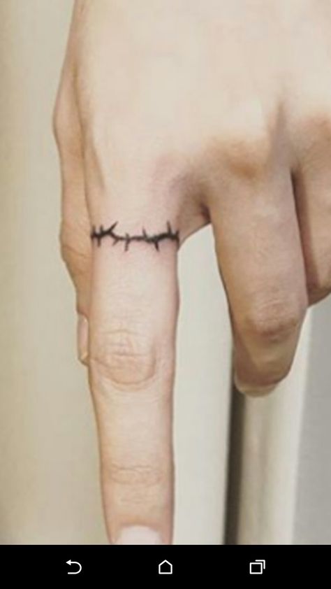 Under Hand Tattoo, Small Tattoo Ideas For Men Forearm Meaningful, Scrapped Knee Tattoo, Funny Easy Tattoos, Thorn Finger Tattoo, Barb Wire Finger Tattoo, Drawing For Hands, Professional Tattoos Women, Hand Tattoos Christian