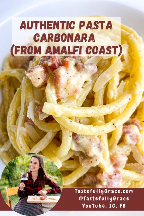 Italian Chicken Carbonara, Food Network Carbonara, Italian Spaghetti Carbonara, Traditional Pasta Carbonara Recipe, Carbonara Pasta With Cream, The Best Carbonara Recipe, Pasta Al Carbonara, Authentic Pasta Carbonara Recipe, Homemade Pasta Carbonara