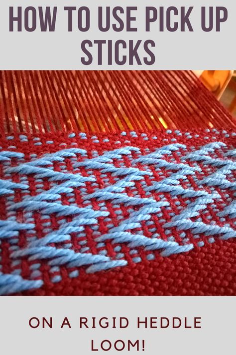 Rigid Heddle Pick Up Stick Patterns, Rigid Heddle Weaving Projects Pattern, Pick Up Stick Weaving Patterns, Loom Weave Patterns, Simple Weaving Patterns, Rigid Heddle Weaving Projects Ideas, Weaving Rigid Heddle Loom, Ridged Heddle Weaving Projects, Rigid Heddle Loom Weaving Patterns