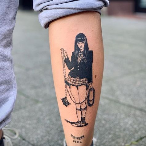 Kill Bill Tattoo, Bill Tattoo, Full Hand Tattoo, Gang Tattoos, Taboo Tattoo, Cool Tattoo Drawings, Movie Tattoos, Hip Tattoos Women, Tato Lengan