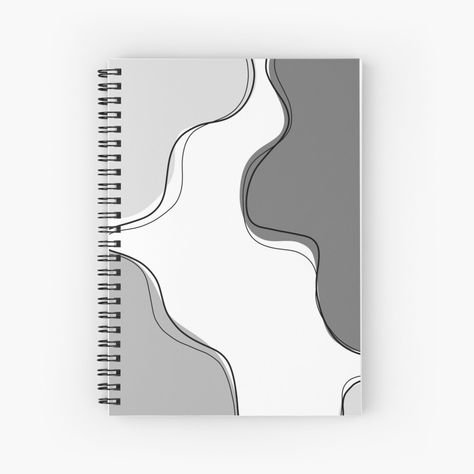 Get my art printed on awesome products. Support me at Redbubble #RBandME: https://www.redbubble.com/i/notebook/Monochrome-Abstract-by-madisonrehagen/82504668.WX3NH?asc=u Esp Subject Design For Notebook, Design For Journals Notebooks, Notebook Pages Design, Cover Ideas For Notebooks, Dairy Cover Design Diy, Front Cover Design Notebook, Subject Design Notebook, Notebook Covers Ideas, Dairy Design Ideas