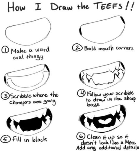 Teeth!! #drawing Mouth Practice Drawing, Drawing Refrences Teeth, Horror Pose Reference Drawing, Mouth Drawing Tutorial Step By Step, How To Draw Teeth Step By Step, Beach Poses Art Reference, Mouth And Teeth Drawing, How To Draw Fangs, Pointy Teeth Drawing