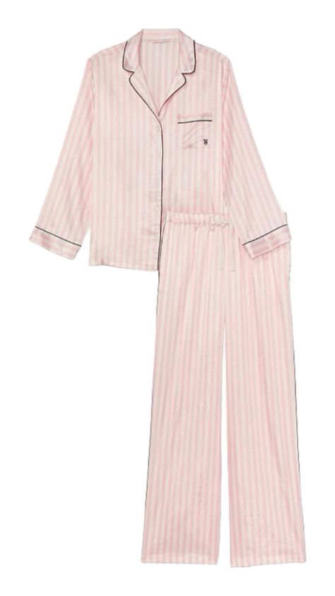 #victoriassecret #vs #pajamas #pink Victoria Secret Sleepwear, Vs Pajamas, Pink Pjs, Sacs Design, Lingerie Catalog, Victoria Secret Pajamas, Cute Pajama Sets, Pajamas Sets, Cute Pajamas