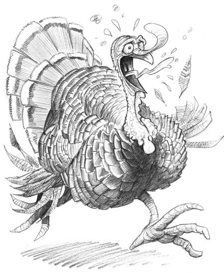 Happy Thanksgiving Turkey Thanksgiving Drawings Realistic, Turkey Bird Drawing, Funny Turkey Drawing, How To Draw A Turkey, Turkey Pictures To Color, Thanksgiving Sketches, Thanksgiving Turkey Drawing, Thanksgiving Tattoo, Thanksgiving Drawing Ideas