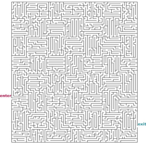 Hard Maze Games to Print | Mazes to Print - Hard Rectangle Mazes Mazes For Adults, Mazes Printable, Free Printable Mazes, Hard Mazes, Maze Drawing, Logic Problems, Labyrinth Game, Maze Print, Maze Worksheet