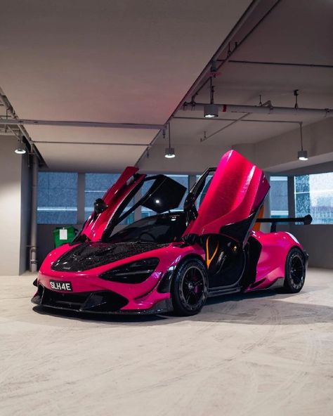 720s Mclaren, Maclaren Cars, Hot Pink Cars, Pink Cars, Mclaren 720s, New Luxury Cars, Mclaren Cars, Lux Cars, Street Racing Cars